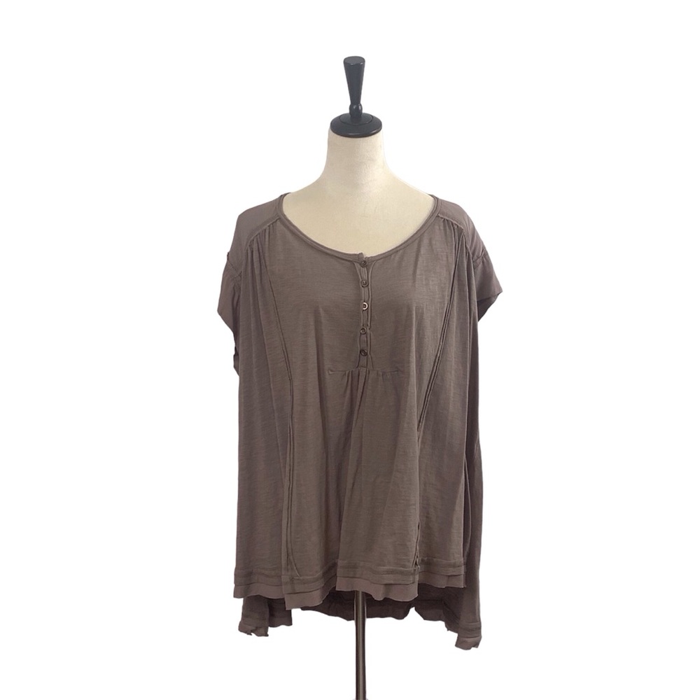 Mittoshop | Split Step Hem T-shirt Tunic Top